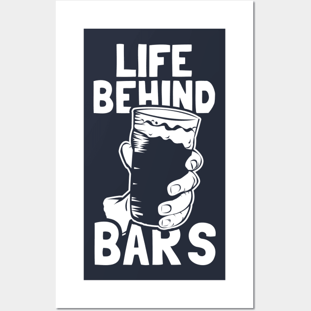 Life Behind Bars Wall Art by dumbshirts